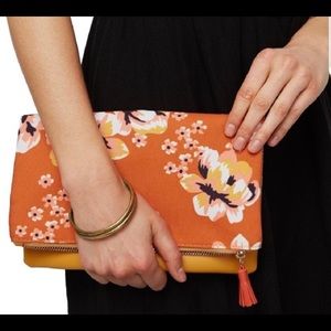 Rachel Pally fold over reversible clutch